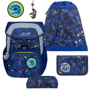 Schulranzen-Set MAXI mit Patch 5tlg Dinosaurier "T-Rexy"