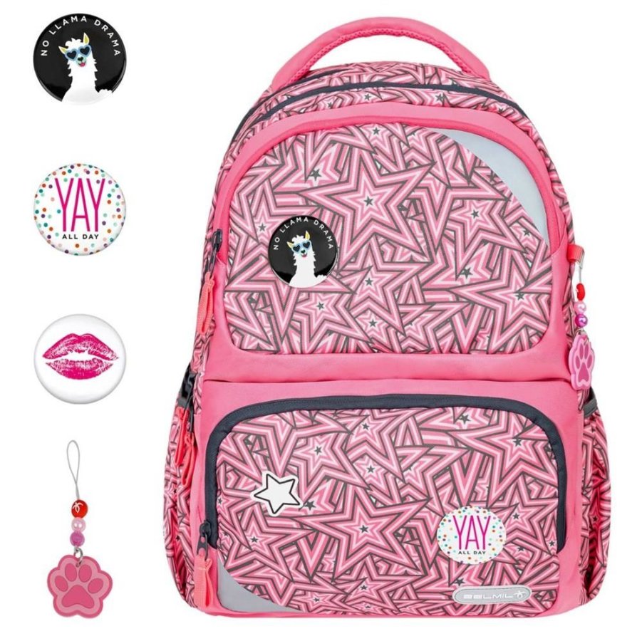 schulrucksack maxi pack mit patches love stars ab 3 klasse