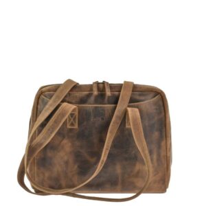Greenburry Shopper Leder 35x27cm "Vintage" antikbraun