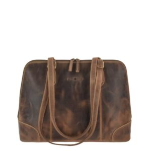 Greenburry Shopper Leder 37x27cm "Vintage" antikbraun 1530-25