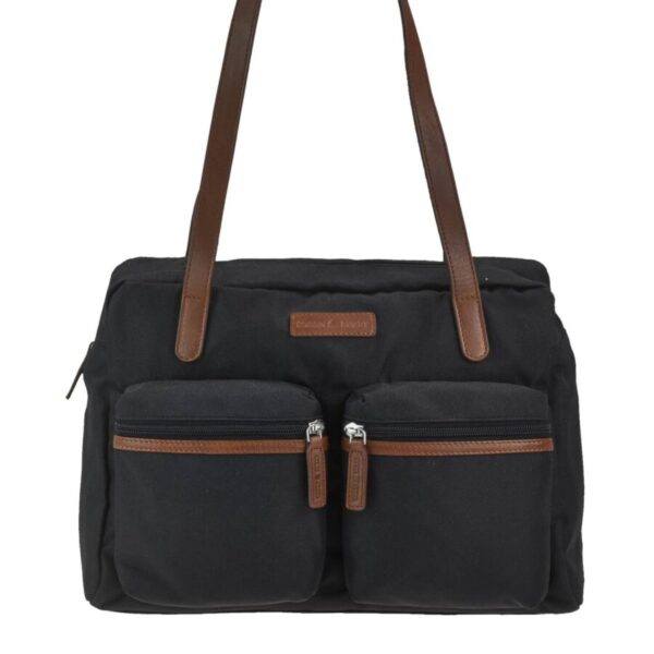 Shopper Nylon 35x24cm "Emily" schwarz