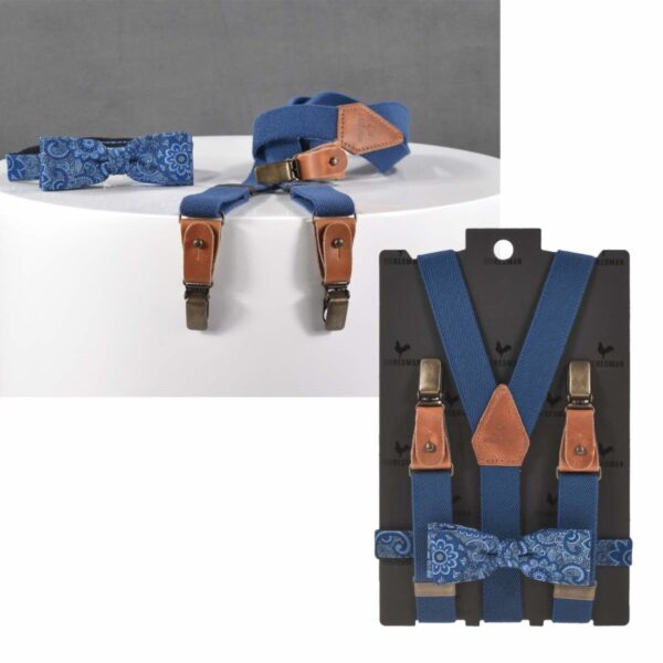 Hosenträger Kinder Set mit Fliege Jungen "KIDS" Urban Paisley