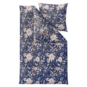 Södahl Bettwäsche GARDEN BLOOM II 135x200cm indigo dunkelblau