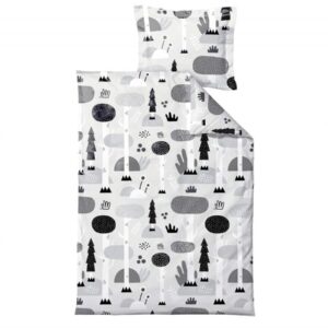 Södahl Kinder-Bettwäsche 100x140cm Magic Forest black