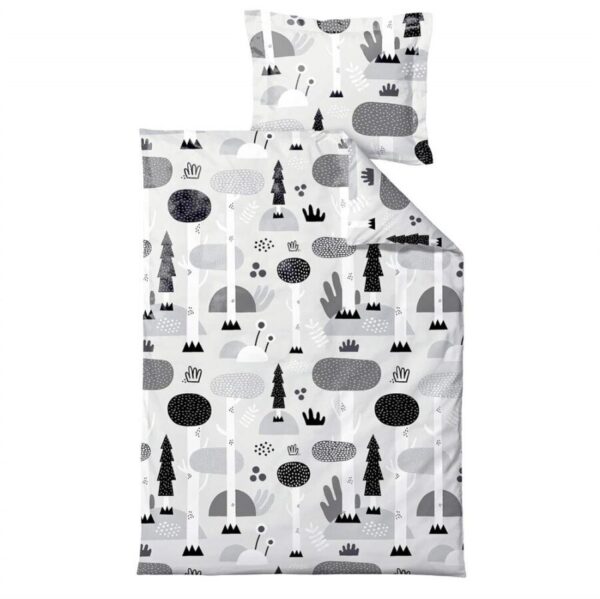 Södahl Kinder-Bettwäsche 100x140cm Magic Forest black