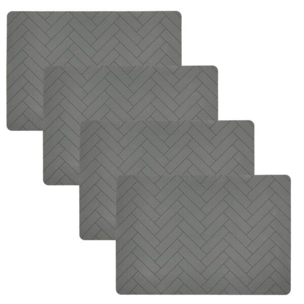 Södahl Tischset Platzdecken Set grün 33x48 Silikon abwaschbar