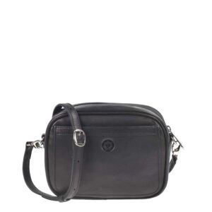 Umhängetasche Leder 22x16cm "Sintra" schwarz Sonnenleder 101-545-02