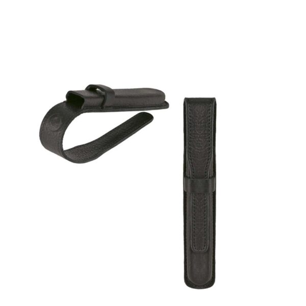 Schreibgeräteetui Leder 15x2cm "Handke" für 1 Stift schwarz Sonnenleder