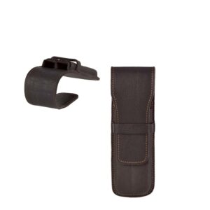 Schreibgeräteetui Leder 15x5cm "Karasek" für 2 Stifte mocca Sonnenleder