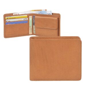 Geldbörse Leder 11x9cm "Spree" naturbraun Sonnenleder 822-314-01