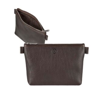 SONNENLEDER Innentasche Kosmetiktasche "SILVRETTA" mocca