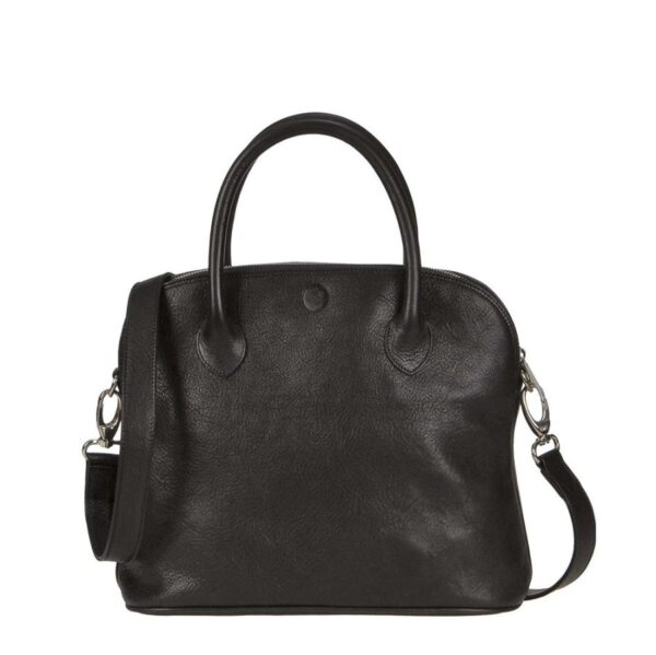 Shopper Leder 33x27cm "Roma T" schwarz Sonnenleder 101-364-02a