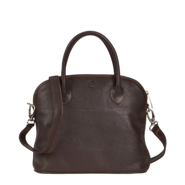 Shopper Leder 33x27cm "Roma T" mocca Sonnenleder 101-364-77a
