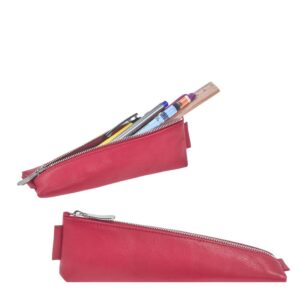 Schlampermäppchen Leder 19cm "Stevenson" blau Sonnenleder