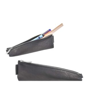 Schlampermäppchen Leder 19cm "Stevenson" schwarz Sonnenleder