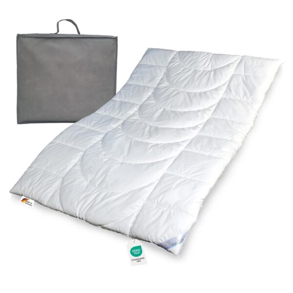 Warme Allergiker Winter Bettdecke Duo Steppbett Klimafaser 155x220 60°