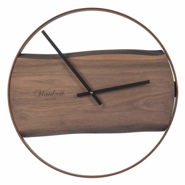 Waidzeit Wanduhr PREMIUM 42cm Walnuss