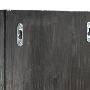 Wandgarderobe Holz 30x80cm "HUNDEZEUG" mit Haken und Körben (Labrador Retriever)