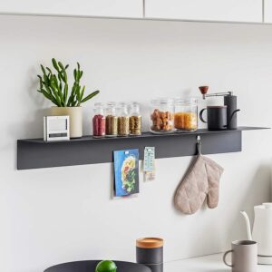 Yamazaki Home Wandregal Metall 90x9x15cm "Tower" schwarz