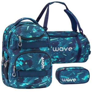 Wave Schulrucksack Set FANTASY 3teilig mit Sporttasche und Schlamper
