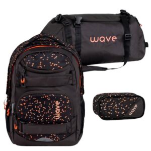 Wave Schulrucksack Set "Infinity Move" 3tlg. Dots Blooms