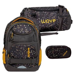 Wave Schulrucksack Set "Infinity Move" 3tlg. Dots Sand