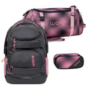 Wave Schulrucksack Set "Infinity Move" 3tlg. Pinky