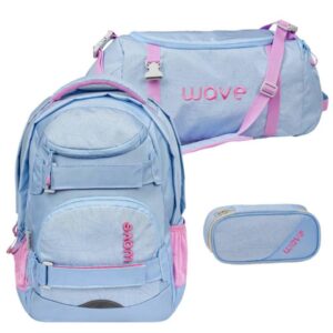Wave Schulrucksack Set "Infinity Move" 3tlg. Waves Lavender