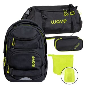 Wave Schulrucksack Set Infinity Move "Bold" mit Regenschutz