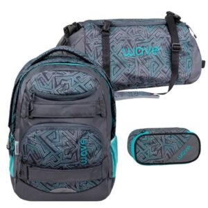 Wave Schulrucksack Set Infinity Move "Chaos Lagoon" 3tlg.