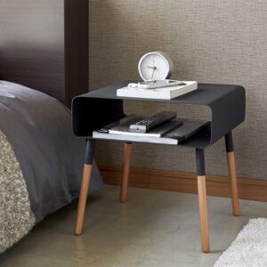 Beistelltisch 35x35x35cm mit Ablage "Plain" schwarz Yamazaki Home 4230