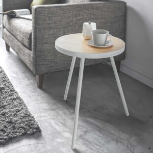 Beistelltisch 38x50cm rund "Tower" weiß Yamazaki Home 5558