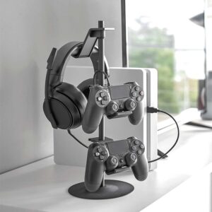 Controller-Halter 17x38cm mit 3 Ablagen "Tower" schwarz Yamazaki Home 5089