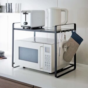 Küchenregal 47-75x50x35cm ausziehbar "Tower" schwarz Yamazaki Home 3130