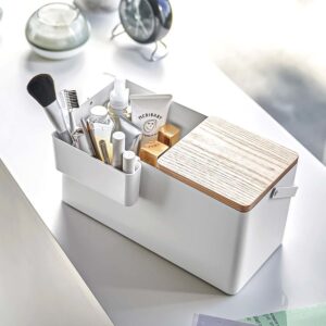 Kosmetikbox 31x15x15cm mit Spiegel "Tower" weiß Yamazaki Home 5453