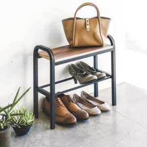 Schuhregal 48x46x19cm mit Ablage "Tower" schwarz Yamazaki Home 4788