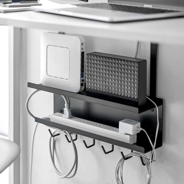 Kabelorganizer 40x43x11cm zum Anklemmen "Smart" schwarz Yamazaki Home 5462
