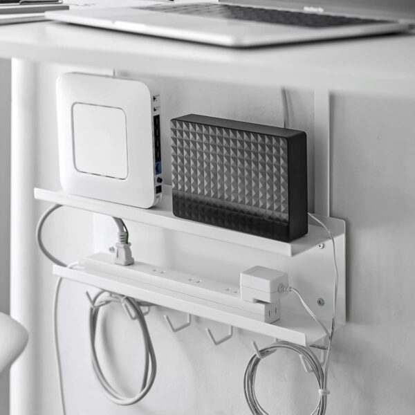 Kabelorganizer 40x43x11cm zum Anklemmen "Smart" weiß Yamazaki Home
