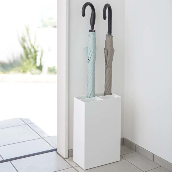 Regenschirmständer Design weiß klein Yamazaki Home "Smart" 23x36x12cm