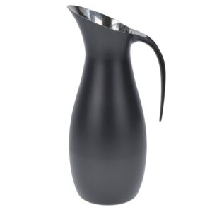 Wasserkaraffe Stahl 1,7 Liter "Rocks" schwarz mit Griff und Filterdeckel Zone Denmark
