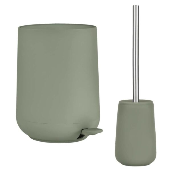 Bad-Accessoires Set 2tlg. "Nova" olive green (oliv grün) Zone Denmark