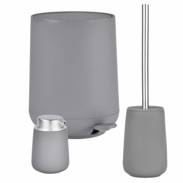 Bad-Accessoires Set 3tlg. "Nova" grey (grau) Zone Denmark