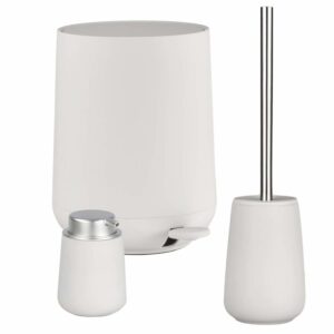 Bad-Accessoires Set 3tlg. "Nova" soft grey (lichtgrau) Zone Denmark