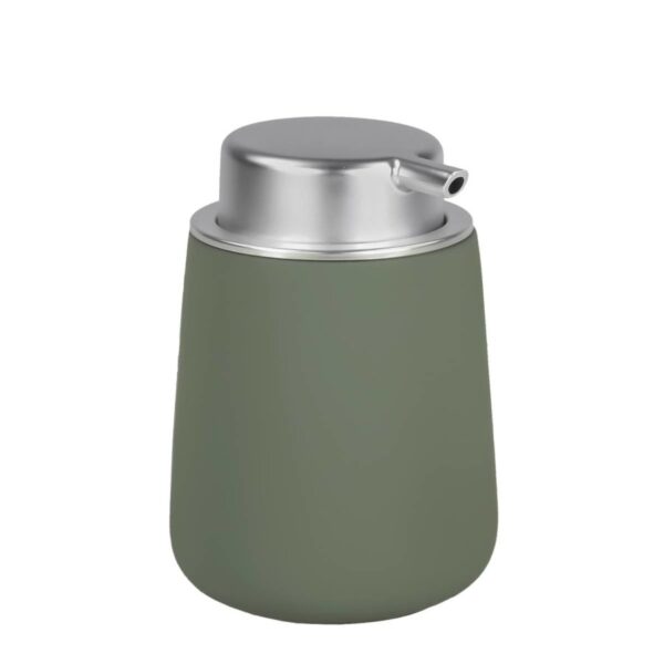 Seifenspender "Nova" mit moderner matter Oberfläche olive green (olivgrün) Zone Denmark
