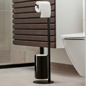 Toilettenpapierhalter 70x20x20cm Metall "Rim" freistehend schwarz Zone Denmark