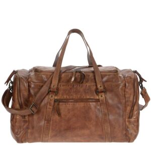 Bear Reisetasche Leder 52x32cm "Max" cognac CL32879