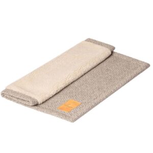 DENJO DOGS Reise-Hundedecke Snuggle greige 80x100cm Hundedecke für Reisen grau beige