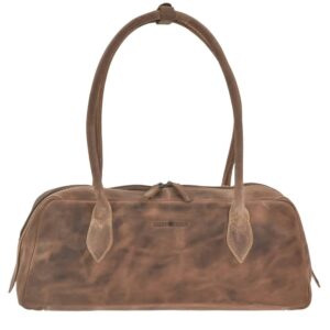East West Bag Leder antik braun | Greenburry Vintage Damen Handtasche 1448-25