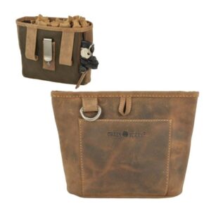 Futterbeutel Hund Leckerlibeutel Hundetraining Vintage mit Magnetverschluss und Gürtelklemme | Greenburry 1603-25