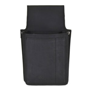 Kellnertasche Gastro-Holster Leder schwarz 14x22 | Greenburry Professionelles Kellnerhalfter für Servicepersonal und Gastronomie im Arbeitsalltag.